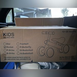Kids Balance Bike Confident 10-36 Months Rocket Style